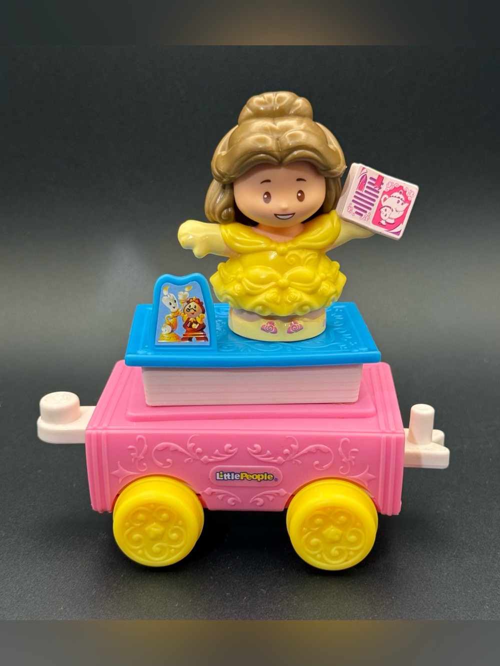 Fisher Price Little People Disney Princess Belle Parade Float ⭐️EUC⭐️